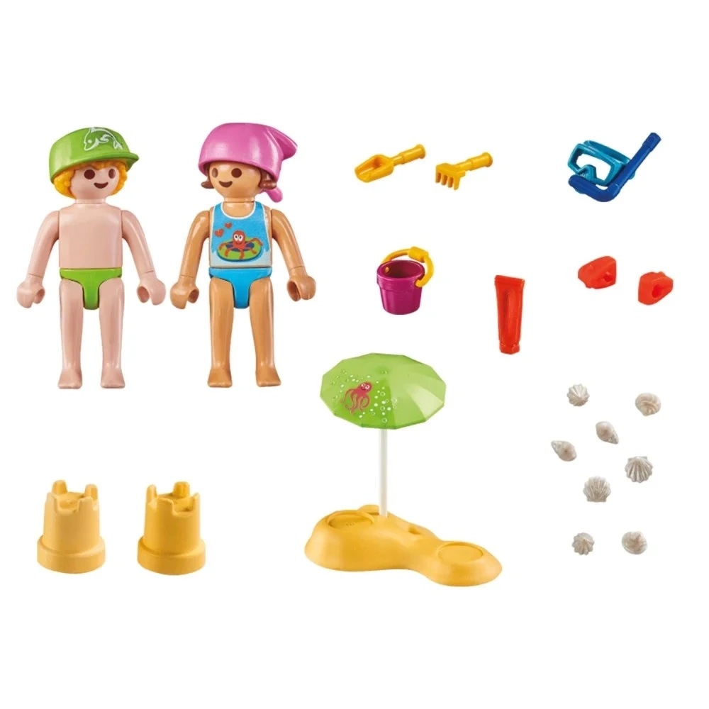 Playmobil Special Plus 71581 Dzieci i zamek z piasku, zabawki Nino Bochnia, pomysł na prezent dla 4 latki, figurki playmobil