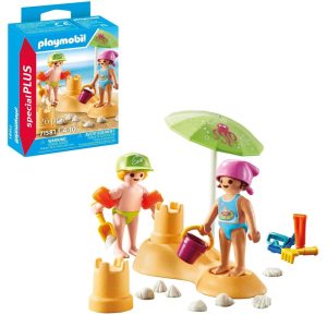 Playmobil Special Plus 71581 Dzieci i zamek z piasku, zabawki Nino Bochnia, pomysł na prezent dla 4 latki, figurki playmobil