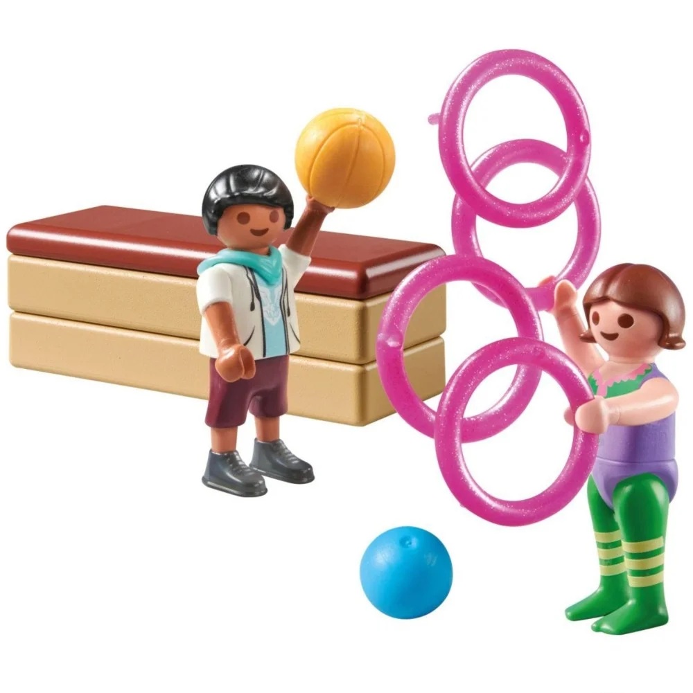 Playmobi Special Plus 71757 Gimnastyka dziecięca, zabawki Nino Bochnia, pomysł na prezent dla 5 latki, figurki playmobil