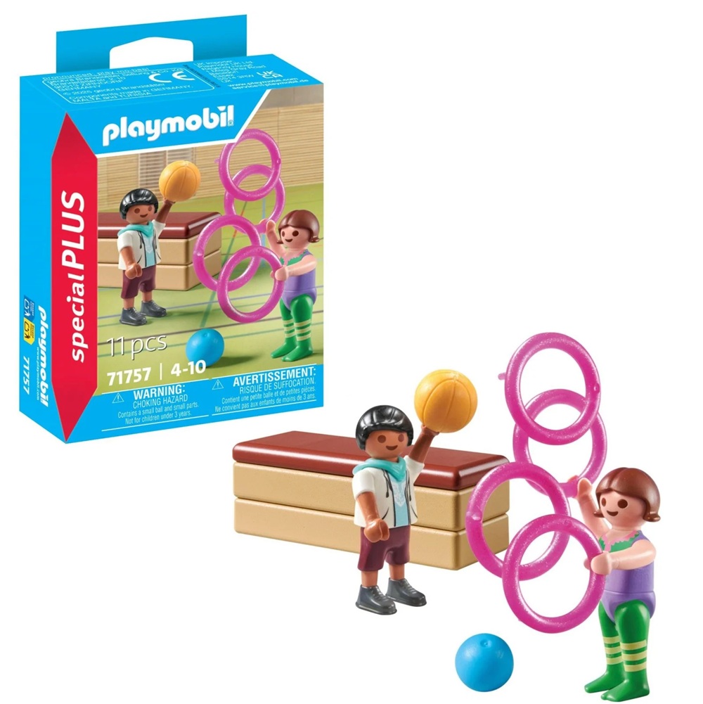 Playmobi Special Plus 71757 Gimnastyka dziecięca, zabawki Nino Bochnia, pomysł na prezent dla 5 latki, figurki playmobil
