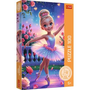 Trefl Puzzle 100 el Baletnica 16538, zabawki Nino Bochnia, pomysł na prezent dla 5 latki, puzzle z baletnicą,