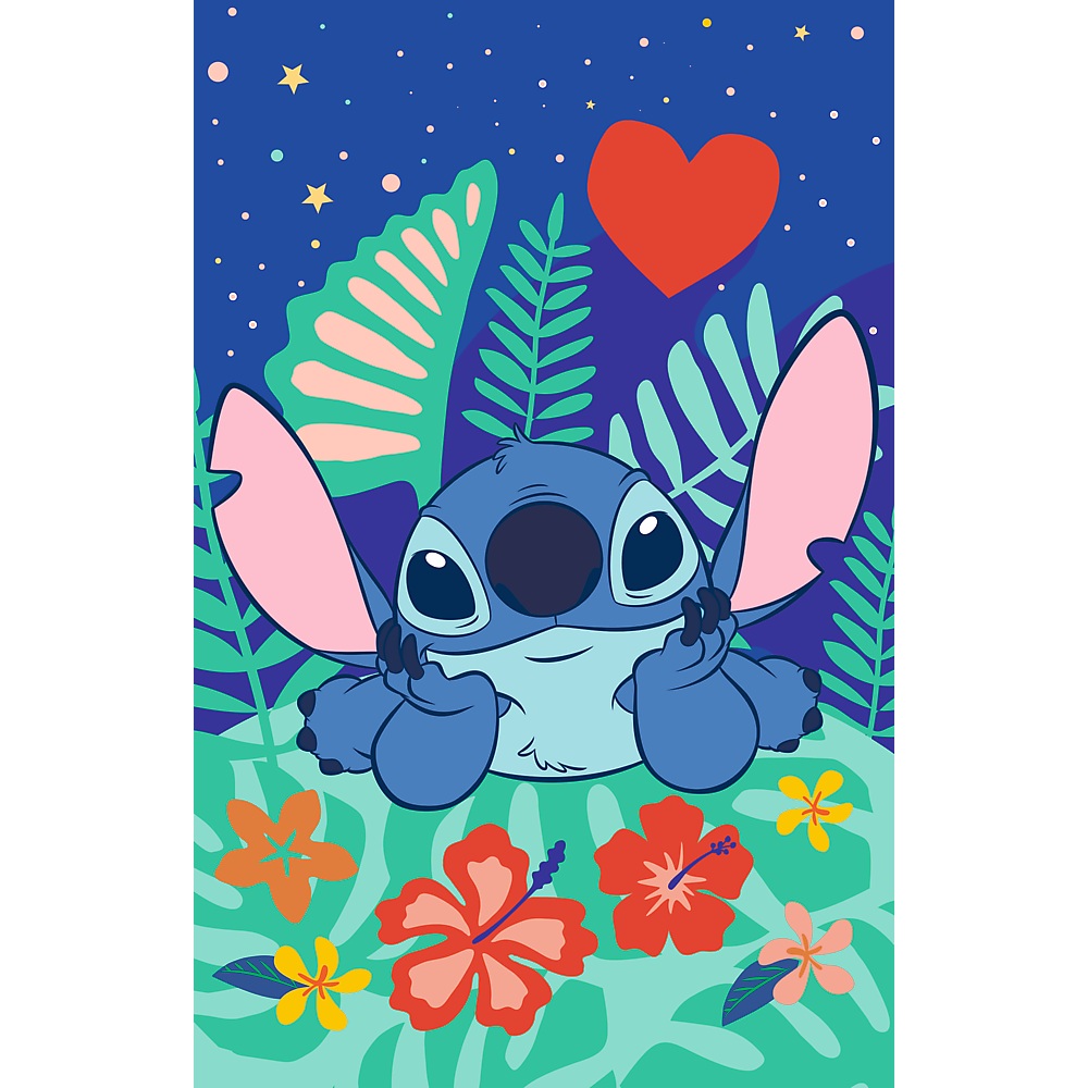 Trefl Puzzle 160 el Lilo I Stitch Stitch na fali plakat kolekcjonerski 15436, zabawki Nino Bochnia, pomysł na prezent dla 6 latki, puzzle z plakatem Stitch