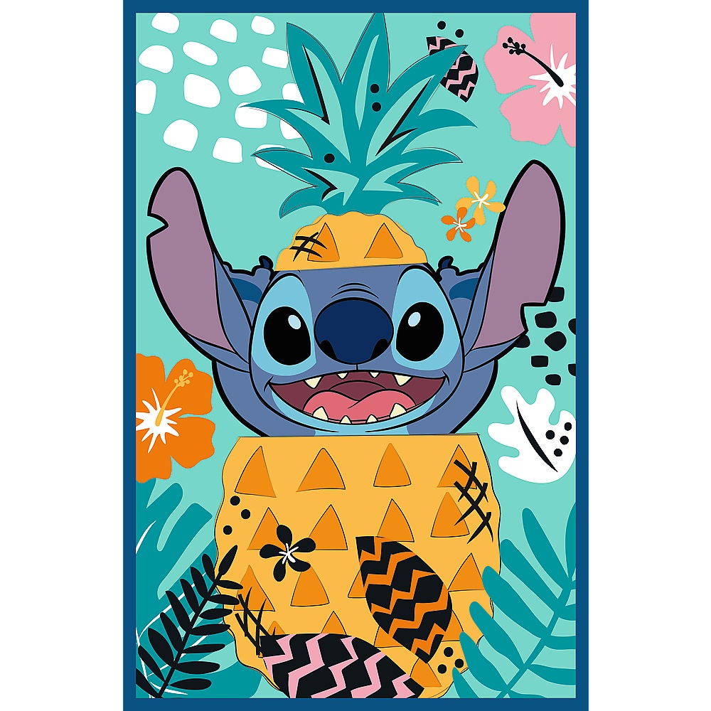 Trefl Puzzle 3x80 el Lilo i Stitch Świat Stitcha 34885, zabawki Nino Bochnia, pomysł na prezent dla 5 latki, puzzle 3w1 Lilo i Stitch