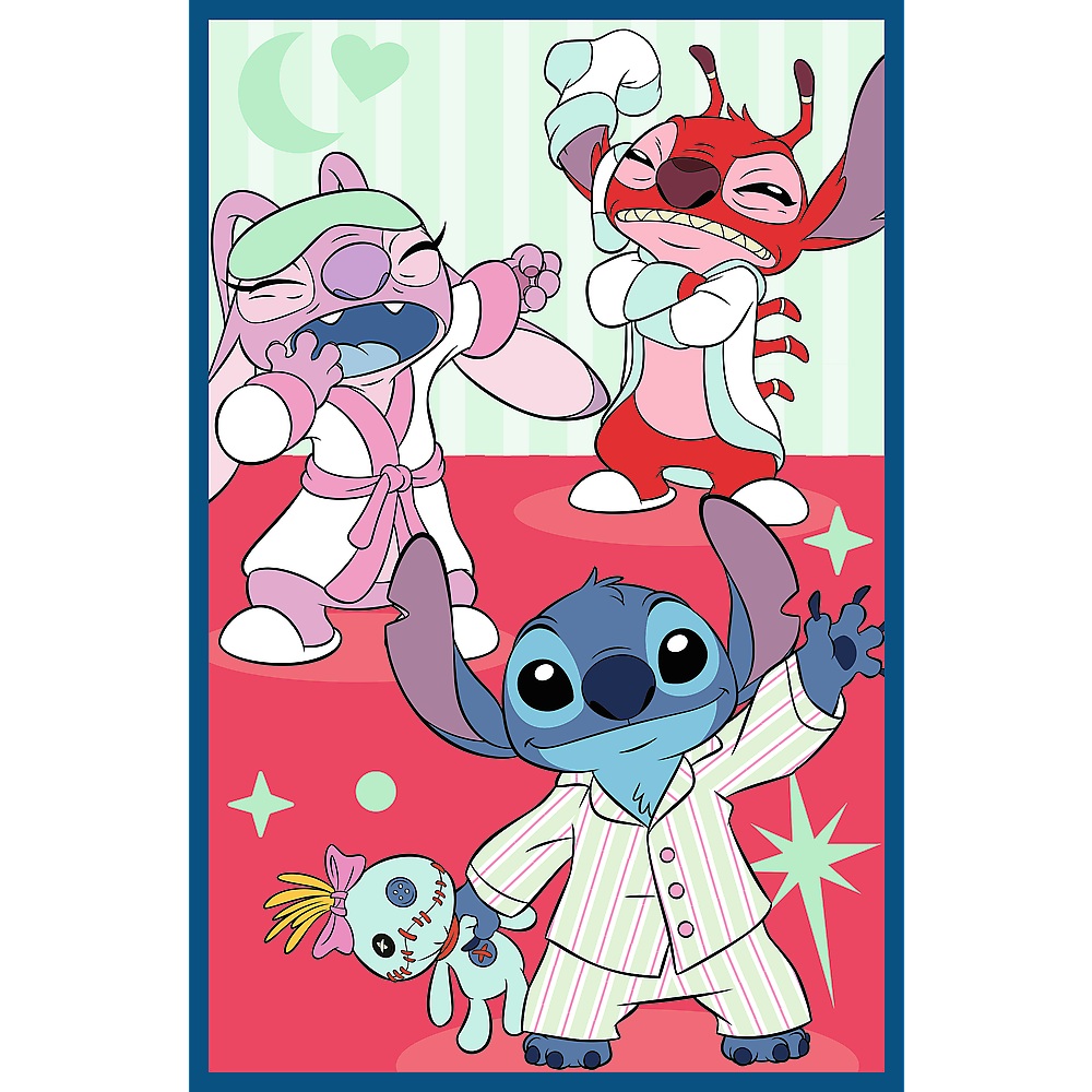 Trefl Puzzle 3x80 el Lilo i Stitch Świat Stitcha 34885, zabawki Nino Bochnia, pomysł na prezent dla 5 latki, puzzle 3w1 Lilo i Stitch