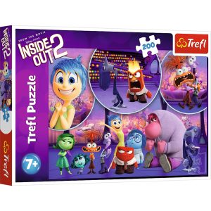 trefl puzzle 200 el W głowie się nie mieści II dziecięce emocje 13305, zabawki nino Bochnia, pomysł na prezent dla 7 latki, puzzle dla dzieci