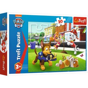 trefl puzzle 30 el Psi Patrol Pieski w akcji 18306, zabawki Nino Bochnia, pomysł na prezent dla 4 latka, puzzle z Psim patrolem, pieski Psi Patrol