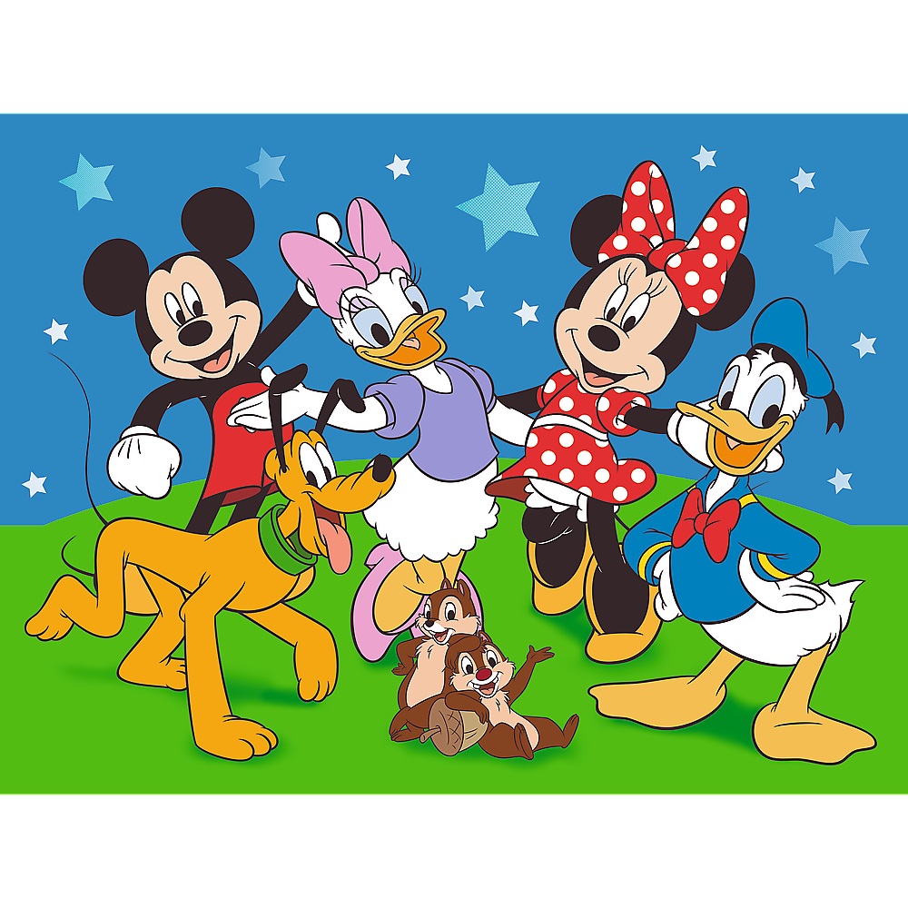 trefl puzzle 30 el Myszka Miki Mysie sprawy 18309, zabawki Nino bochnia, pomysł na prezent dla 4 latka, puzzle z Myszką miki