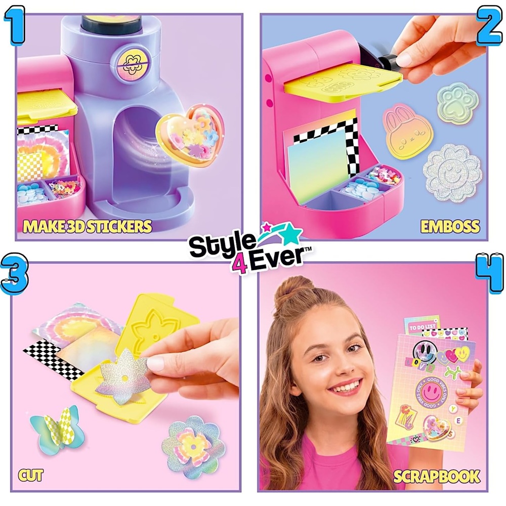 Epee Papierowe Kreacje Studio Scrapbookingu 4w1, zabawki Nino Bochnia, pomysł na prezent dla 7 latki, zestaw do projektowania kartek, wycinania, dekorowania, Duży zestaw do Scrapbookingu dla 7 latki