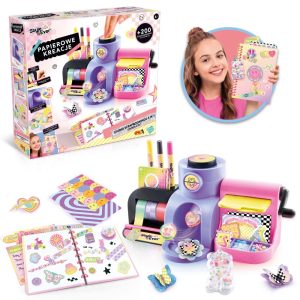 Epee Papierowe Kreacje Studio Scrapbookingu 4w1, zabawki Nino Bochnia, pomysł na prezent dla 7 latki, zestaw do projektowania kartek, wycinania, dekorowania, Duży zestaw do Scrapbookingu dla 7 latki