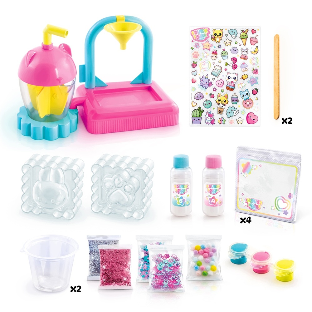 Epee Projekt Squishy Pracownia gniotków Diy, zabawki Nino Bochnia, pomysł na prezent dla 6 latki, zestaw kreatywny dla dziewczynki, zestaw do robienia gniotków slimów
