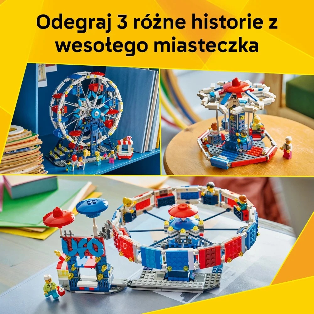 Klocki Lego Creator 31389 Kultowy Diabelski młyn, zabawki Nino Bochnia, pomysł na prezent dla 8 latka, lego Creator diabelski młyn, klocki lego 3w1, co kupić 8 latkowi na urodziny