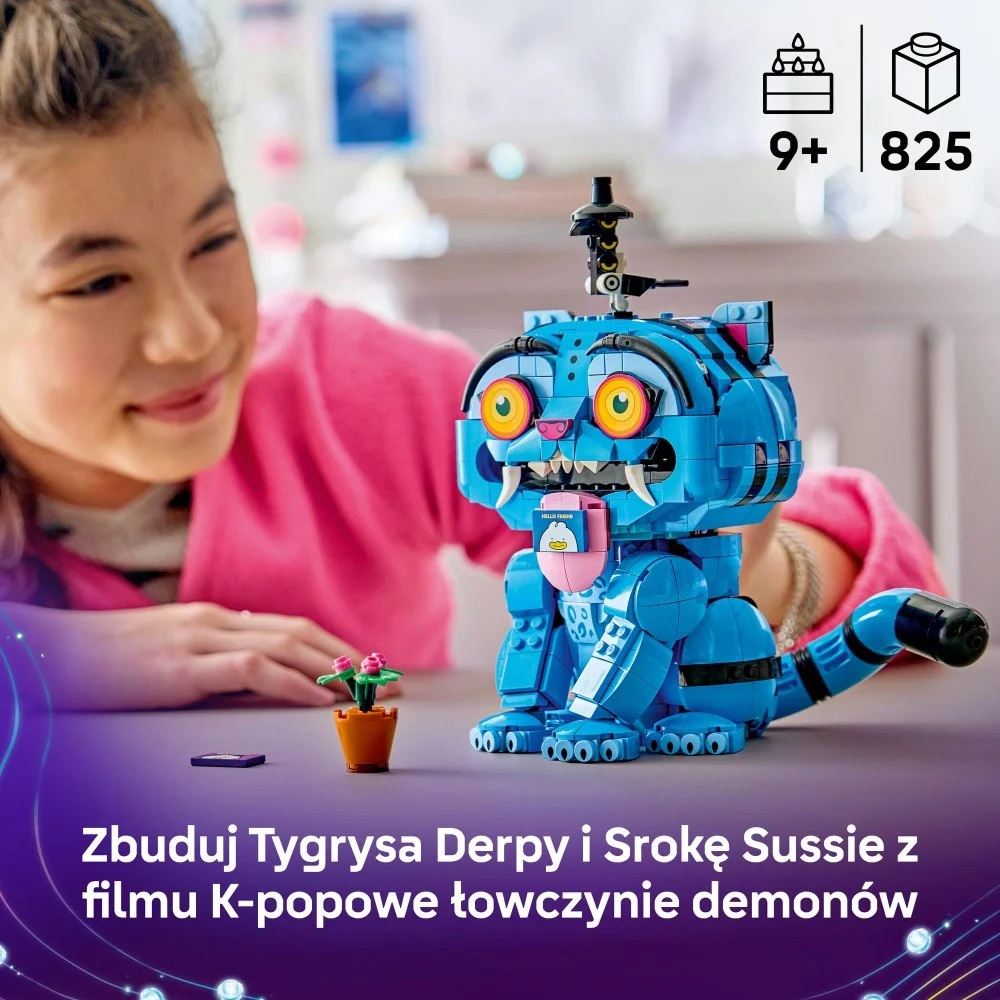 Klocki Lego K-Pop Demon Hunters 72537 Tygrys Derpy i sroka Sussie, zabawki nino Bochnia, pomysł na prezent dla 9 latki, klocki lego demon hunters tygrys