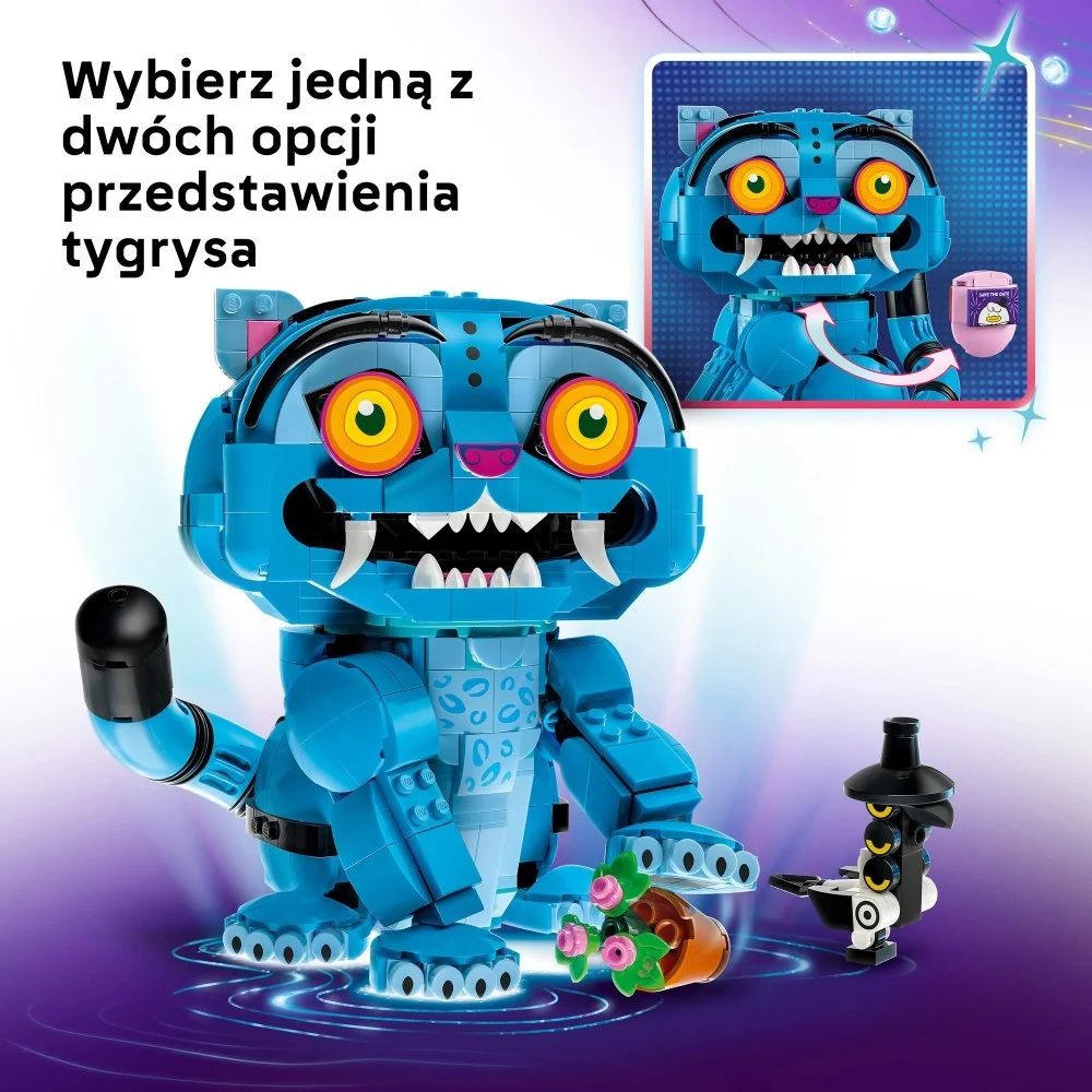 Klocki Lego K-Pop Demon Hunters 72537 Tygrys Derpy i sroka Sussie, zabawki nino Bochnia, pomysł na prezent dla 9 latki, klocki lego demon hunters tygrys