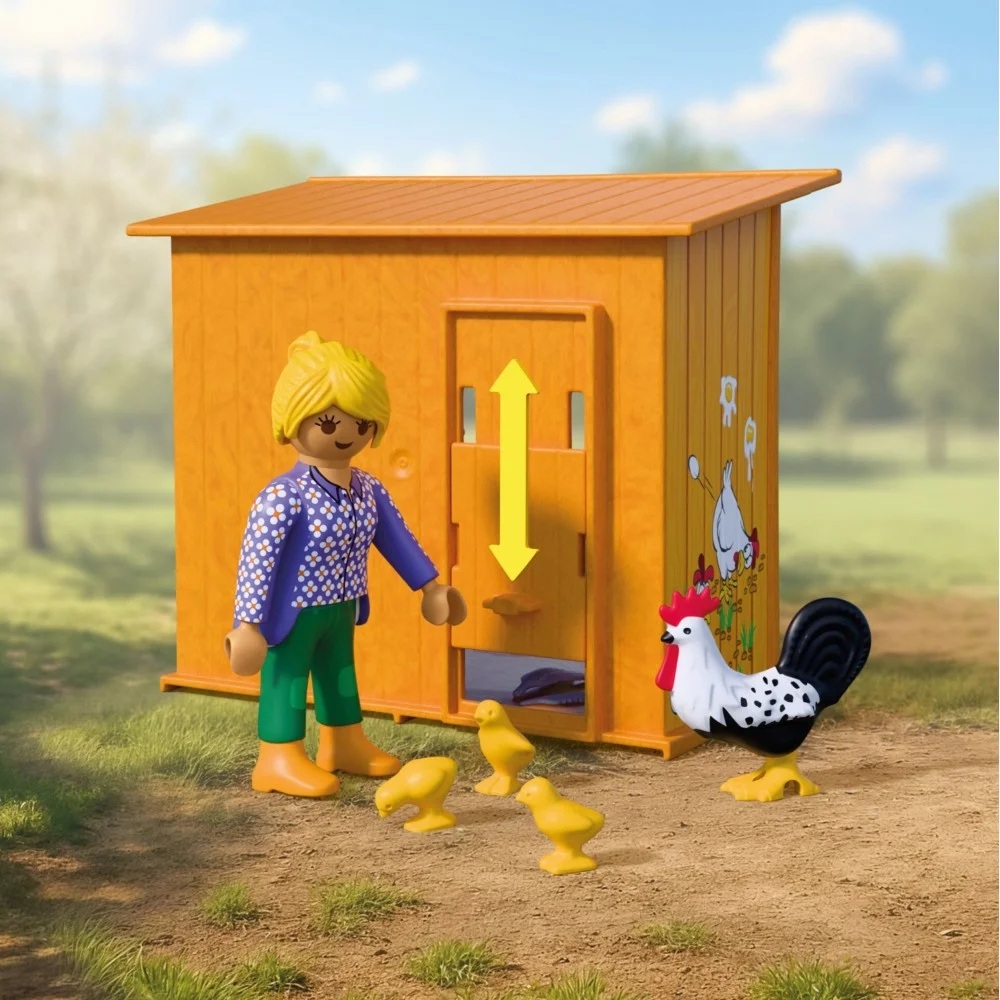 Playmobil Country 72168 Kurnik, zabawki Nino Bochnia, pomysł na prezent dla 5 latki, playmobil kury z kurnikiem do zabawy
