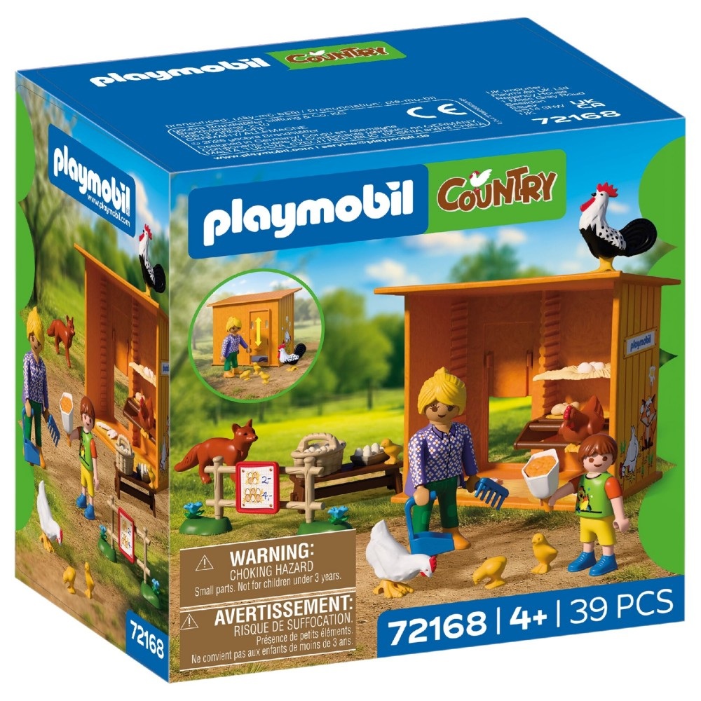 Playmobil Country 72168 Kurnik, zabawki Nino Bochnia, pomysł na prezent dla 5 latki, playmobil kury z kurnikiem do zabawy