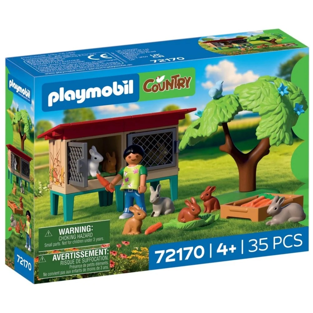 Playmobil Country 72170 Klatka dla królików, zabawki Nino Bochnia, pomysł na prezent dla 4 latka, playmobil króliki