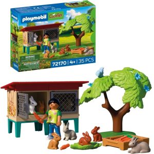 Playmobil Country 72170 Klatka dla królików, zabawki Nino Bochnia, pomysł na prezent dla 4 latka, playmobil króliki