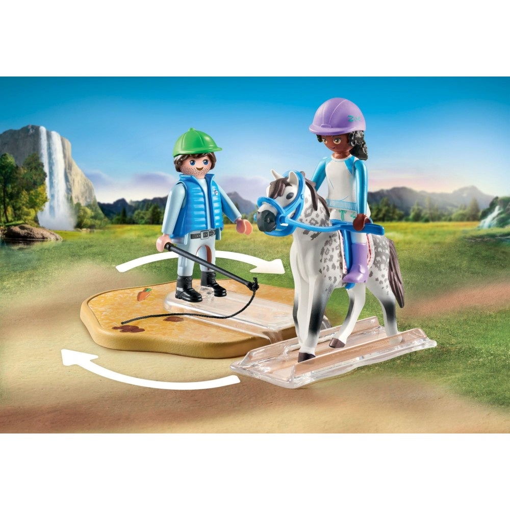 Playmobil Horses of waterfall 71637 Nowoczesna arena jeździecka, zabawki Nino Bochnia, pomysł na prezent dla 5 latki, arena jeździecka dla koni zabawkowe konie playmobil