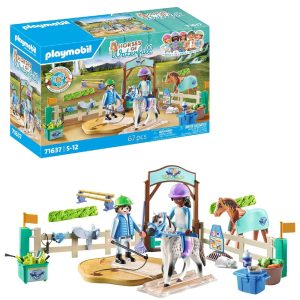Playmobil Horses of waterfall 71637 Nowoczesna arena jeździecka, zabawki Nino Bochnia, pomysł na prezent dla 5 latki, arena jeździecka dla koni zabawkowe konie playmobil