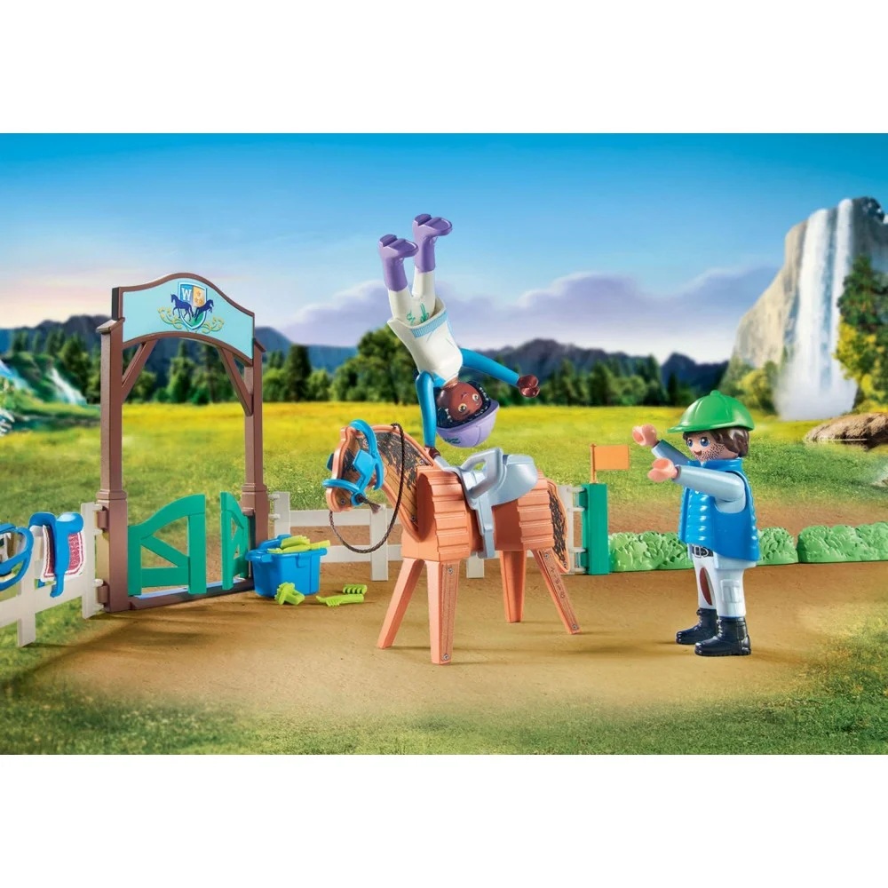 Playmobil Horses of waterfall 71637 Nowoczesna arena jeździecka, zabawki Nino Bochnia, pomysł na prezent dla 5 latki, arena jeździecka dla koni zabawkowe konie playmobil