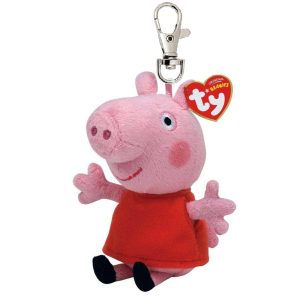 Pluszak brelok Beanie Babies Ty Świnka Peppa, zabawki Nino Bochnia, pomysl na prezent dla 4 latki, brelok pluszowy Świnka Peppa , maskotka brelok Peppa