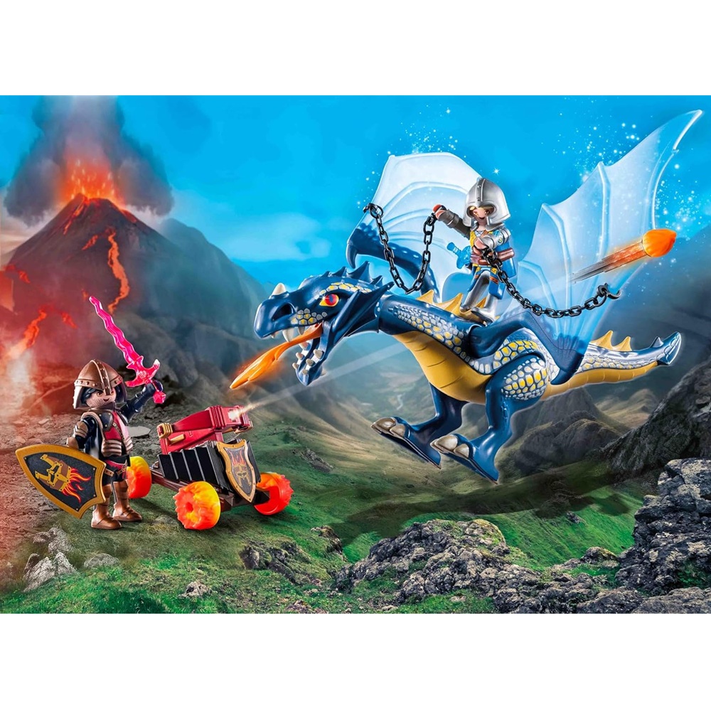 playmobil Novelmore 71644 Waleczny smok, zabawki Nino Bochnia, pomysł na prezent dla 5 latka, smok i rycerze, zabawkowy smok Playmobil