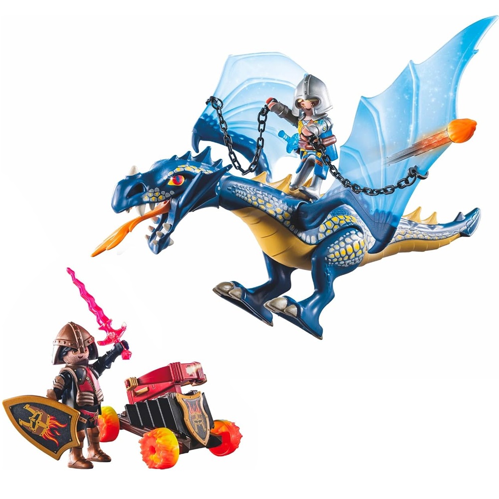 playmobil Novelmore 71644 Waleczny smok, zabawki Nino Bochnia, pomysł na prezent dla 5 latka, smok i rycerze, zabawkowy smok Playmobil