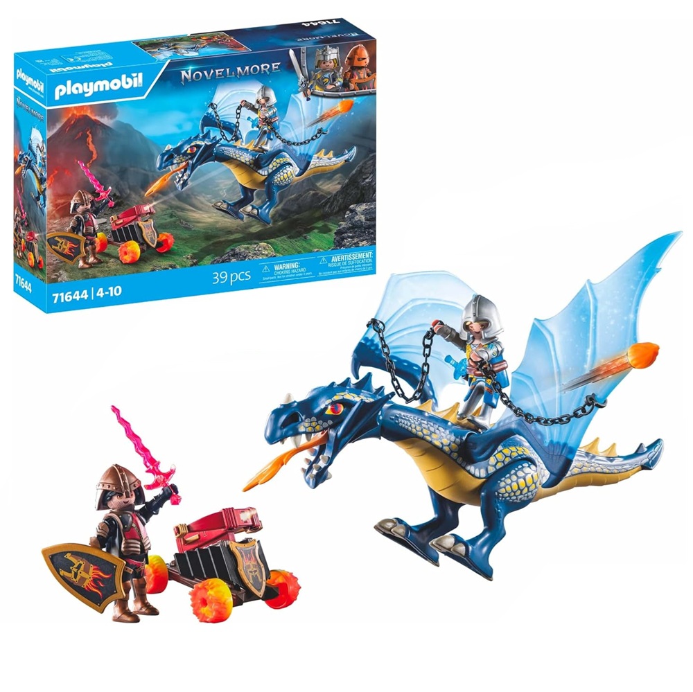 playmobil Novelmore 71644 Waleczny smok, zabawki Nino Bochnia, pomysł na prezent dla 5 latka, smok i rycerze, zabawkowy smok Playmobil