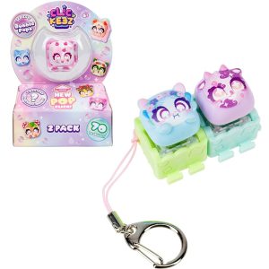 Goliath Clickeez Zabawka sensoryczna 2 Pack Bubble Pops seria 3, zabawki Nino Bochnia, pomysł na prezent dla 6 latki, sensoryczne klawisze ClicKeez, klikające klawisze