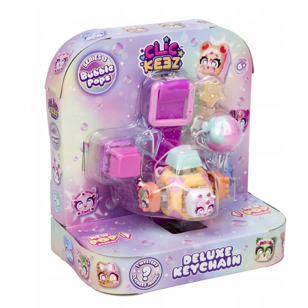 Goliath Clickeez Zabawka sensoryczna Brelok Clickeez Keychain deluxe, zabawki Nino Bochnia, pomysł na prezent dla 6 latki, brelok klikający, zabawka sensoryczna klikający brelok Clickeez