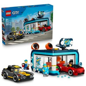 Klocki Lego City 60497 Automatyczna myjnia samochodowa, zabawki Nino Bochnia, pomysł na prezent dla 5 latka, lego city, lego myjnia samochodowa z samochodami