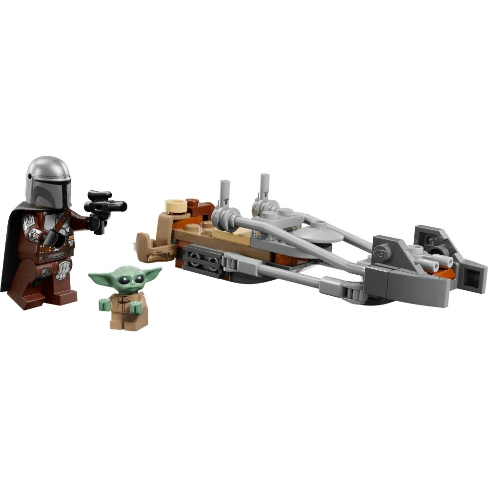 Klocki Lego Star Wars 75436 Śmigacz Mandalorianina i Grogu, zabawki Nino Bochnia, pomysł na prezent dla 8 latka, lego star wars, lego śmigacz