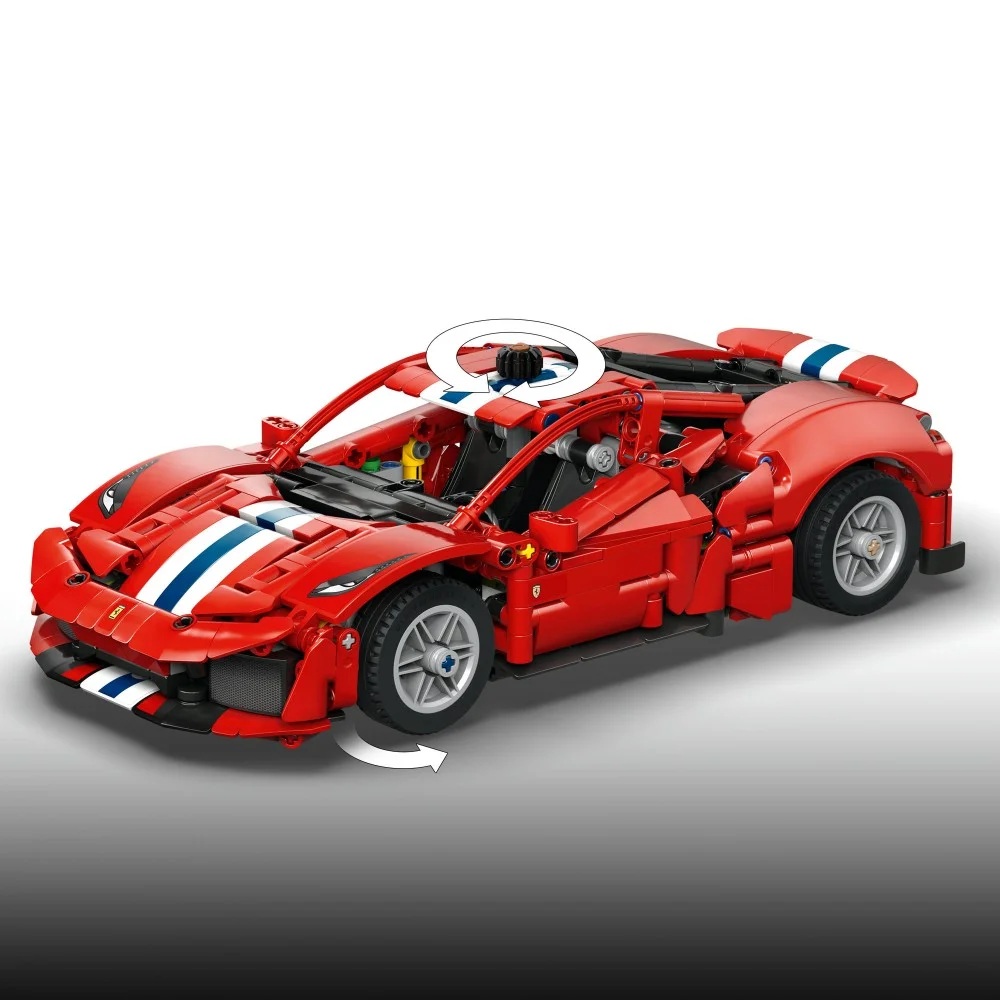 Klocki Lego Technic 42235 Samochód Ferrari 488 Pista, zabawki Nino Bochnia, pomysł na prezent dla 8 latka, samochód ferrari technic